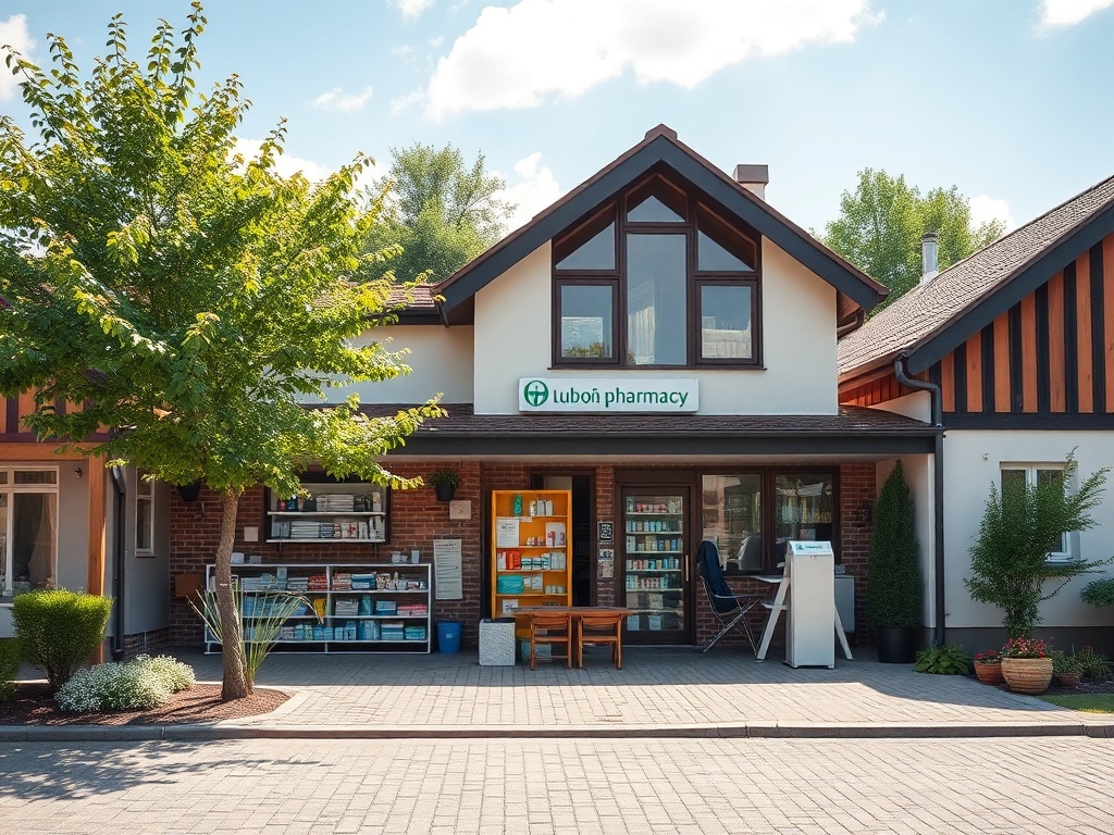 Grafika przedstawiająca zegar i symbole medyczne, symbolizująca kolejki NFZ w Luboniu
